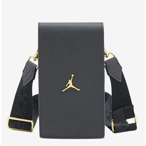 Jordan Black Wallet Bag with Gold Jumpman